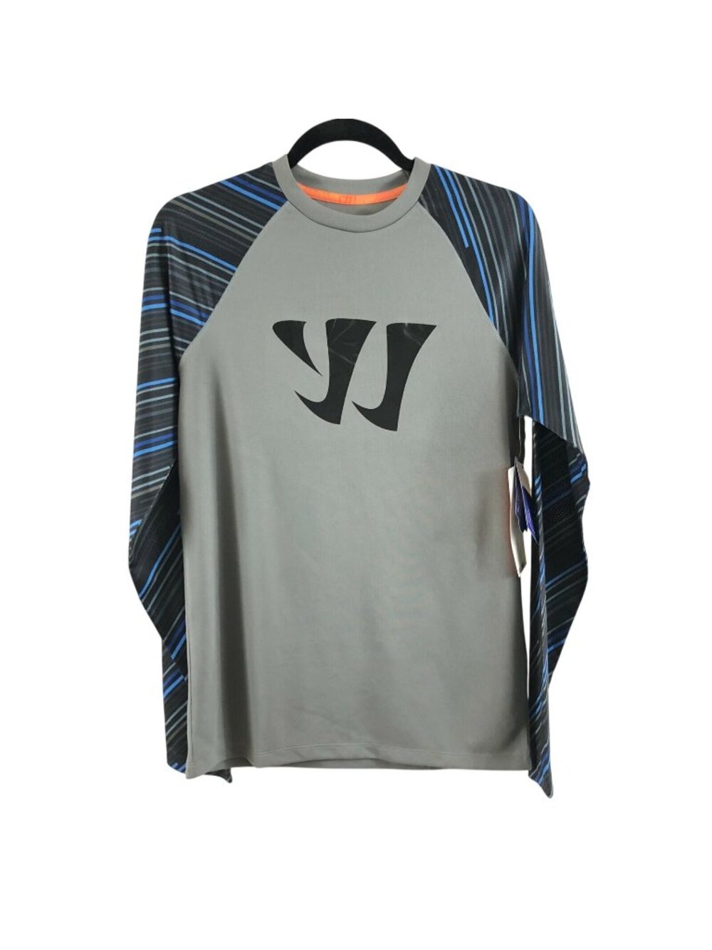 Warrior Mens Long Sleeve Top T Shirt Icefil Cooling UV Protection Gray Size S